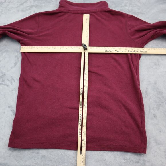 ASU Sweater Womens M Red MV Sport Chest Zip High Neck Front Pocket Sun Devils - Picture 5 of 16